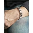 thumbnail image 2 of Stainless Steel Cuban Link Chain Bracelet for Men Women, 6mm/8mm/10mm/12mm Width, 8.2Length, Wrist Bracelets Fashion Jewelry, 2 of 6
