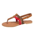thumbnail image 2 of Chanclas de verano para mujer, zapatillas de tacón plano, sandalias, chanclas informales, zapatos de mujer Wmkox8yii  nm5291, 2 of 9