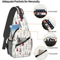 thumbnail image 4 of Sling Bag Baseball Vintage Sport Hiking Daypack Crossbody Shoulder Backpack Travel Chest Pack for Men Women, 4 of 6