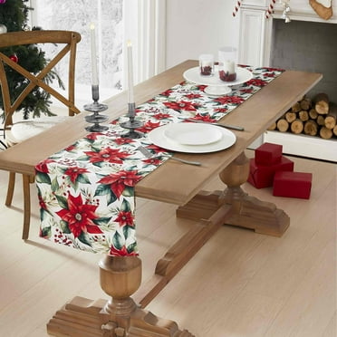 Avanti Linens Poinsettia 72" Runner-Multicolor