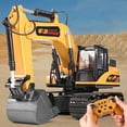 thumbnail image 4 of Fridja Large Remote Control Alloy Excavator Toy with 800mAh Battery, 2.4GHz RC Construction Vehicle, 4 of 6