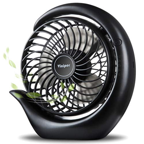 Viniper Battery Operated Fan, USB Desk Fan : 180° Rotation And 3 Speeds ...