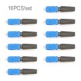 thumbnail image 3 of Kearding Paquete de 10 conectores rápidos Pragmatic Cable de fibra óptica ligero y resistente al desgaste amplio y seguro para la red Electrónica miscelánea, 3 of 6