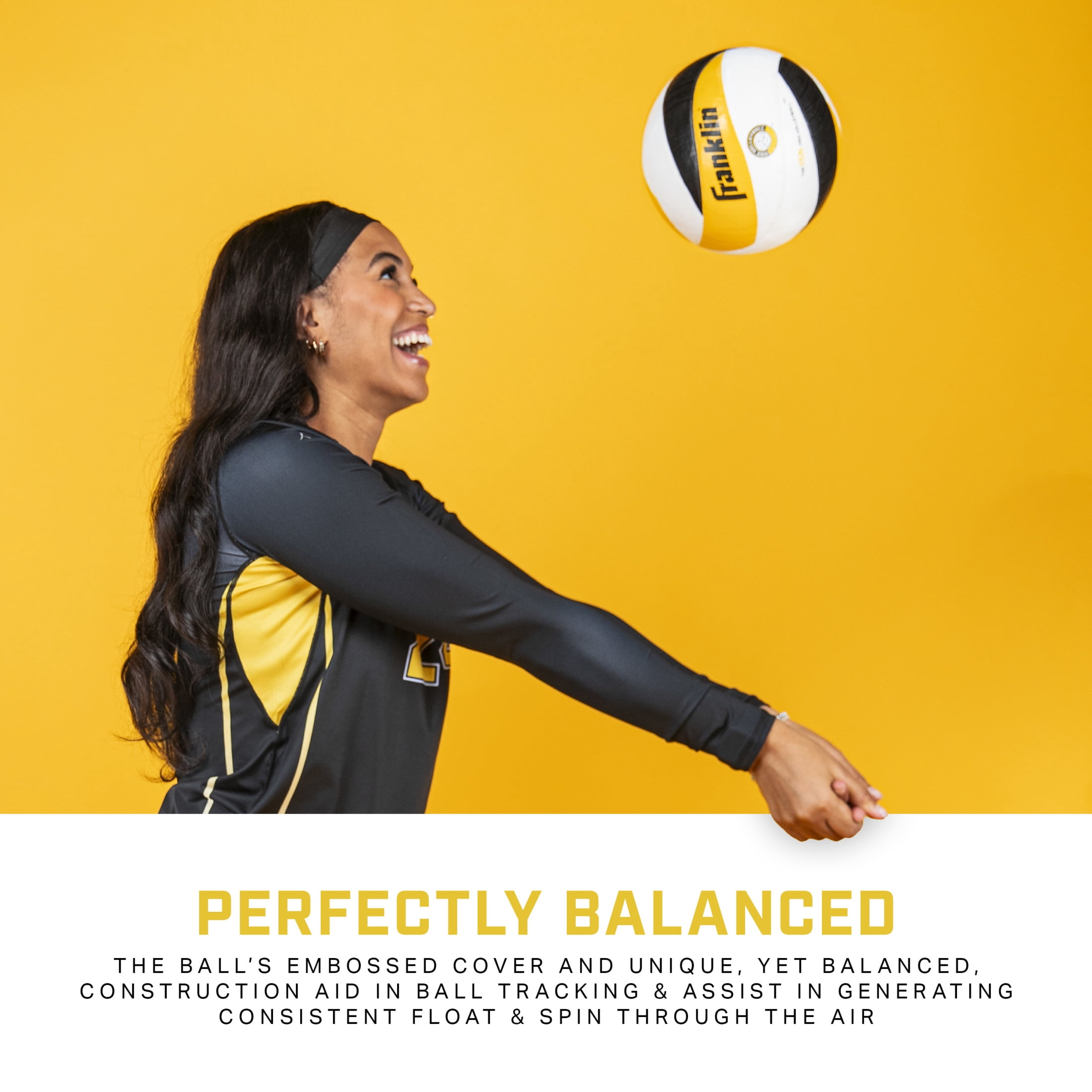 Franklin Sports PVF REAL Pro Indoor Game Volleyball - Official Size Professional Indoor Volleyball for Match Play - 12 Panel Microfiber Cover Game Volleyball Ball - Volleyball + Pump with Needle Set