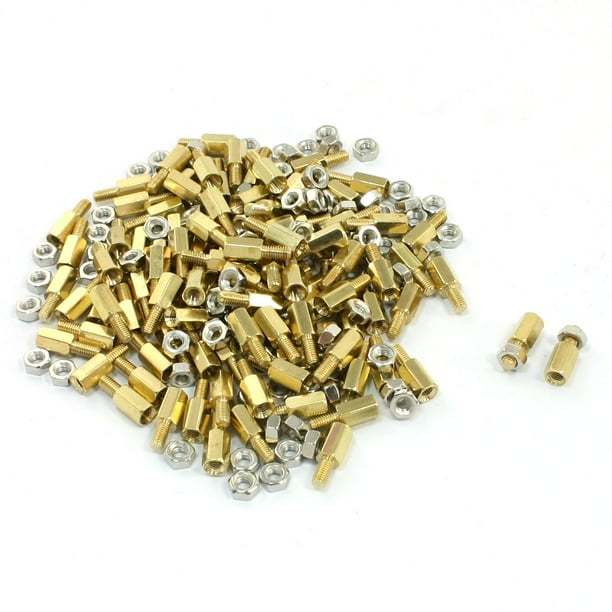 M3 x 6mm Male Female Hex PCB Standoff Spacers 8mm Body Length (100pack