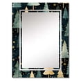 thumbnail image 2 of Designart "Christmas Pine Tree Design III" Tree Pine Oversized Wall Mirror - Traditional Floral Bedroom Wall Mirror Large - Multiple Color Options, 2 of 6