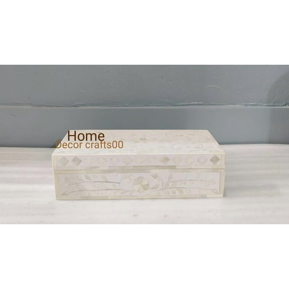 Indian Handmade Bone Inlay Jewelry Box ,Floral Pattern jewelry box, Bone Inlay furniture, bone inlay box