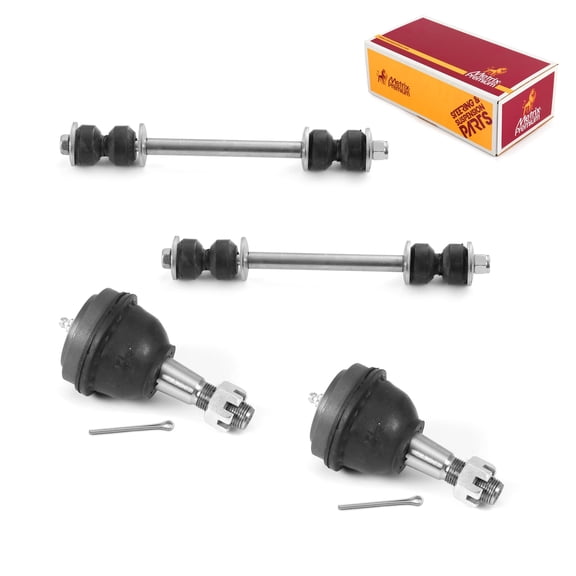Metrix Premium Chassis Parts - 4 PC L/R Front Sway Bar Stabilizer End Link & L/R Front Lower Ball Joint Kit Fits 84-85 Ford LTD, 80-88 Thunderbird, 78-82 Mercury Zephyr, K8265, K8259