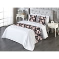 thumbnail image 3 of Floral Bed Runner Set, Flower Buds Roses Spring Season Foliage Garden of Romance Pattern, Decorative Bedding Scarf & 2 Pillow Shams for Hotels Homes, King, Dark Purple Mauve and Blush, by Ambesonne, 3 of 3