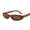Leopard print, variant on Womens Fashion Sunglasses UV400 Protection Small Frame Candy Color Plastic Frames High Strength Lenses Classic