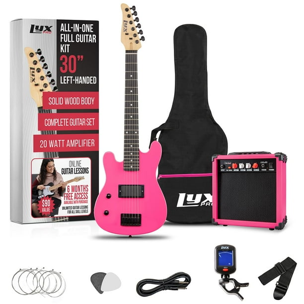 Guitarra eléctrica LyxPro Left Hand 30 pulgadas para niños tamaño 3/4
