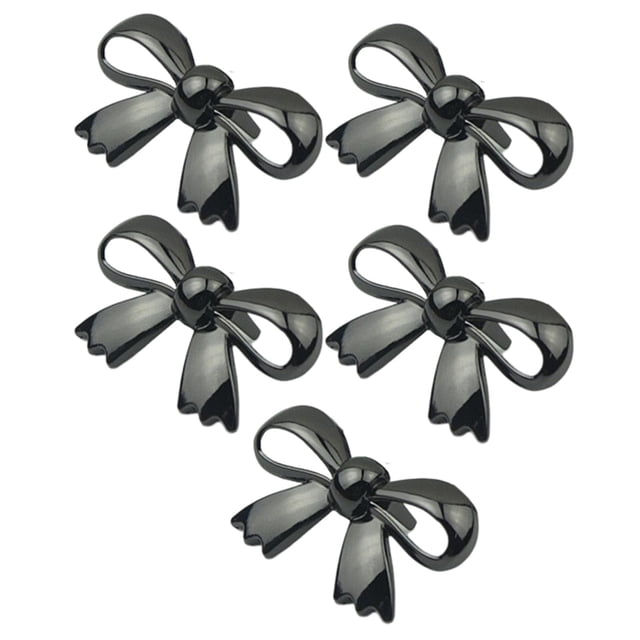 5x Clips de Metal para , hebilla para prendas, accesorios para bolsos, decoración de material cuero, broche de abalorio, decoración de joyería para 5 uds gris oscuro BLESIY Hebilla de lazo