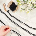 thumbnail image 5 of 1Set 2Rolls 6.56yards/6m Elastic Cord with Buttonhole 15mm Wide White and Black Elastic Button Loop Stretch Band for DIY Sewing Crafts, 5 of 7
