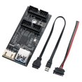 thumbnail image 1 of Tarjeta adaptadora USB 3,2 Gen1 a doble macho de 19 pines, tarjeta de expansión USB 3,0 de 5gbps a 2 puertos de 19 pines para ventana, 1 of 5