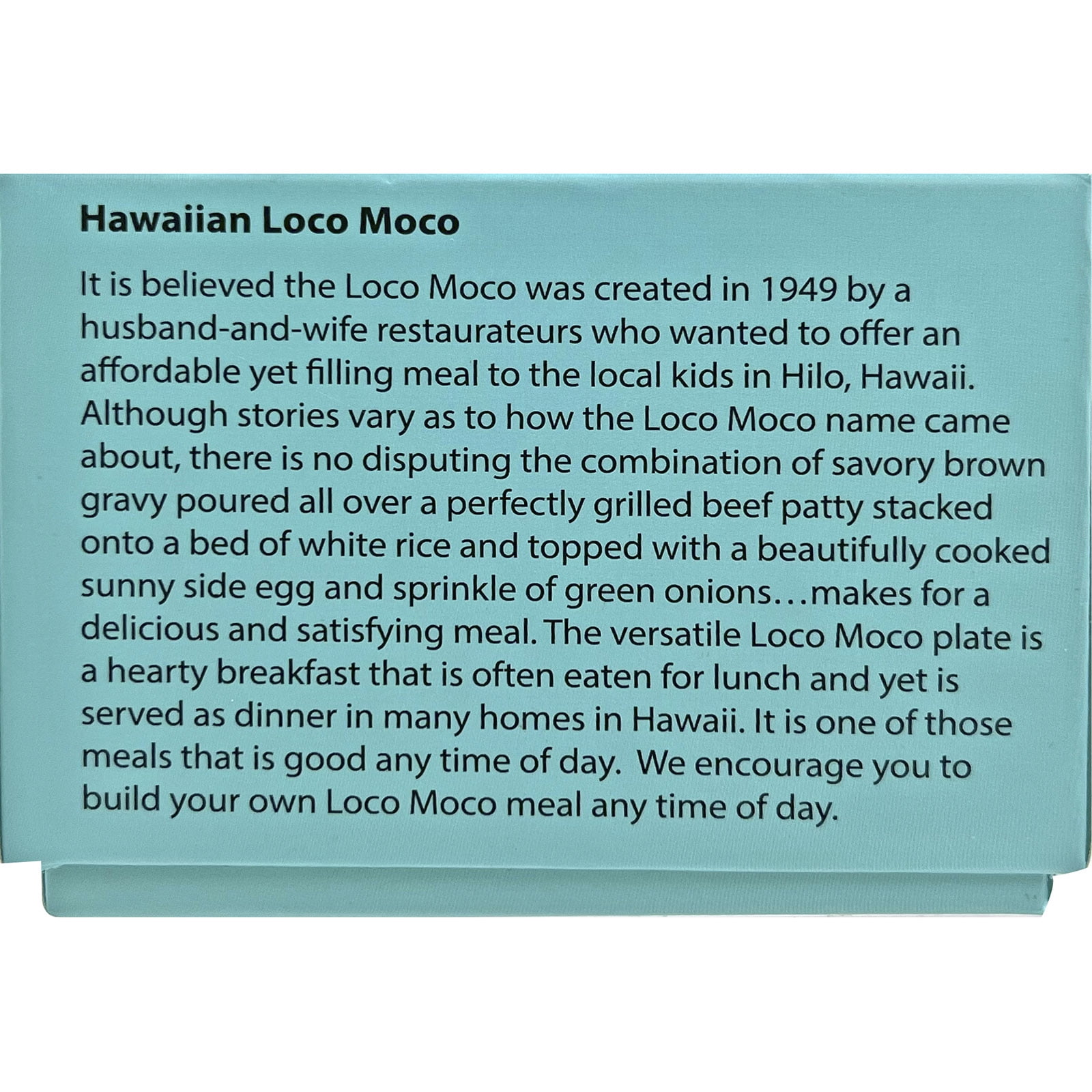 The Islander Group Wiki Wiki Loco Moco 20 Minute Puzzle