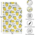 thumbnail image 3 of Kitchen Dish Towels, Colorful Lemons Kitchen Towels Set of 6 Super Soft Absorbent Dish Towels Set Microfiber Polyester Kitchen Dish Cloths Decorative Tea Towels, 28"x18", 3 of 7