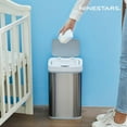 thumbnail image 5 of NPT-16-1 Automatic Touchless Motion Sensor Diaper Disposal Trash Can with lid, 4.2 gallon/16 L, Pink, Plastic, 5 of 6