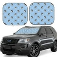 thumbnail image 1 of Saiise French Bulldog Puppy for Foldable Car Sun Shades (2-Pack) Offer Sun Protection with an Easy-fold Design for Convenient Windshield Shading-Large, 1 of 6