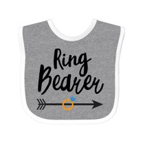 Inktastic Ringbearer with Arrow Boys Baby Bib