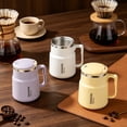 thumbnail image 1 of TTJ Tasse en Acier Inoxydable 600 ml Tasse en Acier Inoxydable Tasse à Thé Isolée avec Couvercle et Poignée Tasse à Thé Isolée avec Couvercle Cof avec une Passoire à Thé, 1 of 7