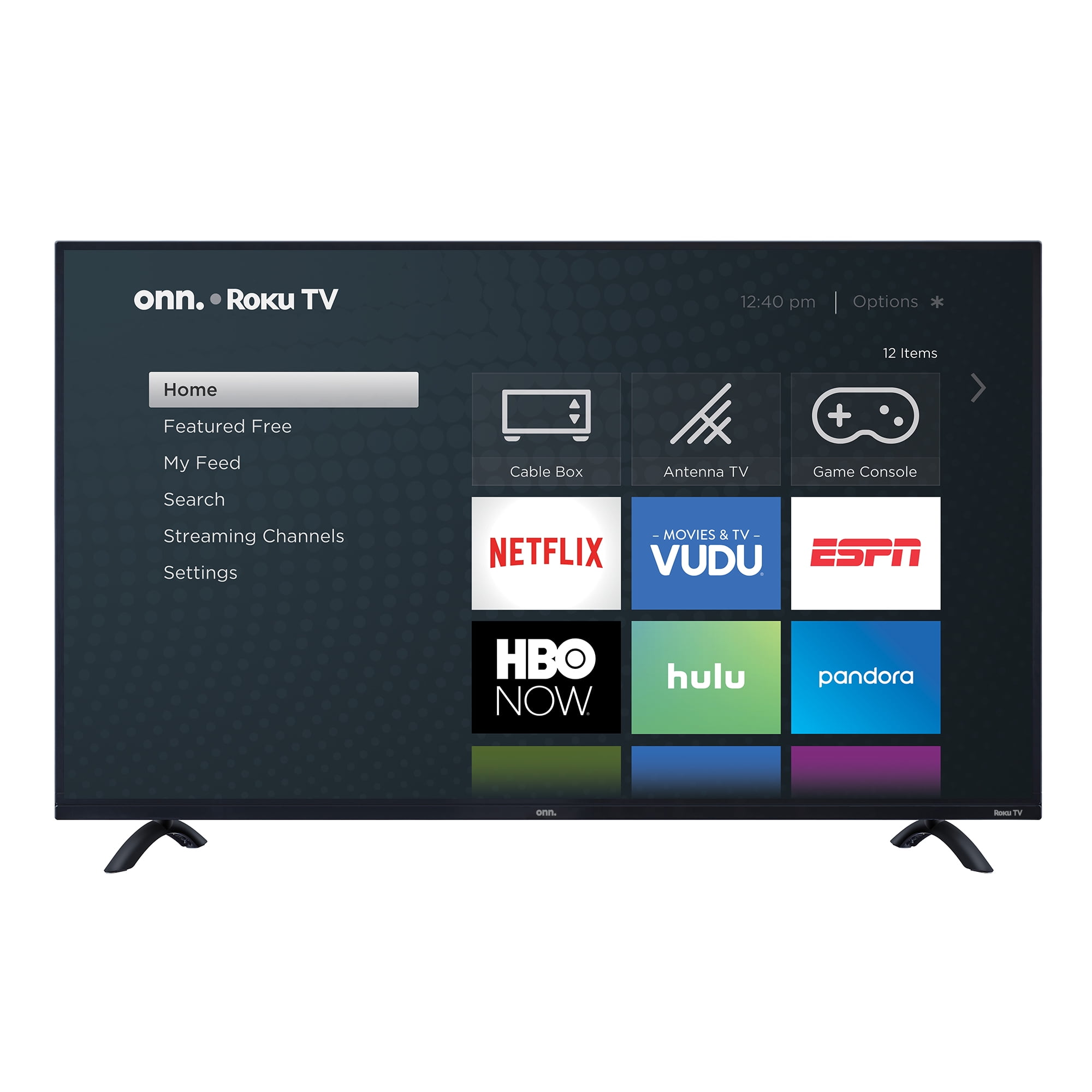 onn. 50" Class 4K(2160P) UHD HDR10 Roku Smart LED TV (100005843