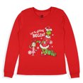 thumbnail image 5 of Dr. Seuss Women's The Grinch Let The Gifting Begin Junior's Lounge Pajama Sleep Set, 5 of 8