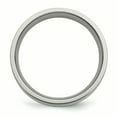 thumbnail image 2 of Primal Steel Titanium with 14K Yellow Inlay 6mm Flat Band, 2 of 9