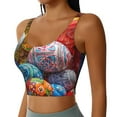 thumbnail image 2 of Naloa Easter Eggs Sports Bras for Women, High Support Bra with Removable Pads, Comfortable - X-Large, 2 of 9