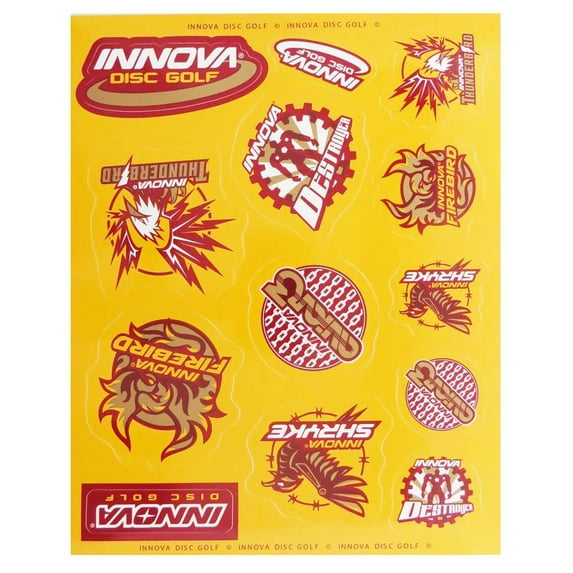 Innova Disc Golf Icon Sticker Sheet