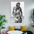 thumbnail image 6 of Swiss Sex Symbol Actresses Ursula Andress Retro Poster Wall Art Picture Painting Poster Canvas Print Posters Artworks Bedroom Living Room Decor 20x30inch(50x75cm), 6 of 6