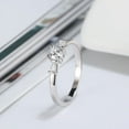 thumbnail image 2 of Solitaire Wedding Engagement Ring for Women Sterling Silver Cz Ginger Lyne Collection, 2 of 6