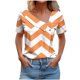 thumbnail image 1 of Tops de Algodón para Mujeres Cuello en V Casual de Manga Corta, Imitación Algodón Primavera Y Blusa de Verano, 1 of 5