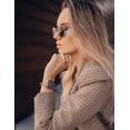 thumbnail image 7 of TOYOUTHS Leather Bands Compatible with Fitbit Versa 4/Versa 3/Fitbit Sense 2/Sense Band Women, Slim Thin Dressy Designer Premium Leather Strap with C-Shape Metal Buckle for Versa 3 4 Sense Smartwatch, 7 of 7