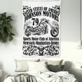 thumbnail image 4 of Manly Decor Wall Hanging Tapestry, USA Johnson motors sports motor club new york historic past sketch artwork, Bedroom Living Room Dorm Accessories, 60 X 80 Inches, by Ambesonne, 4 of 5