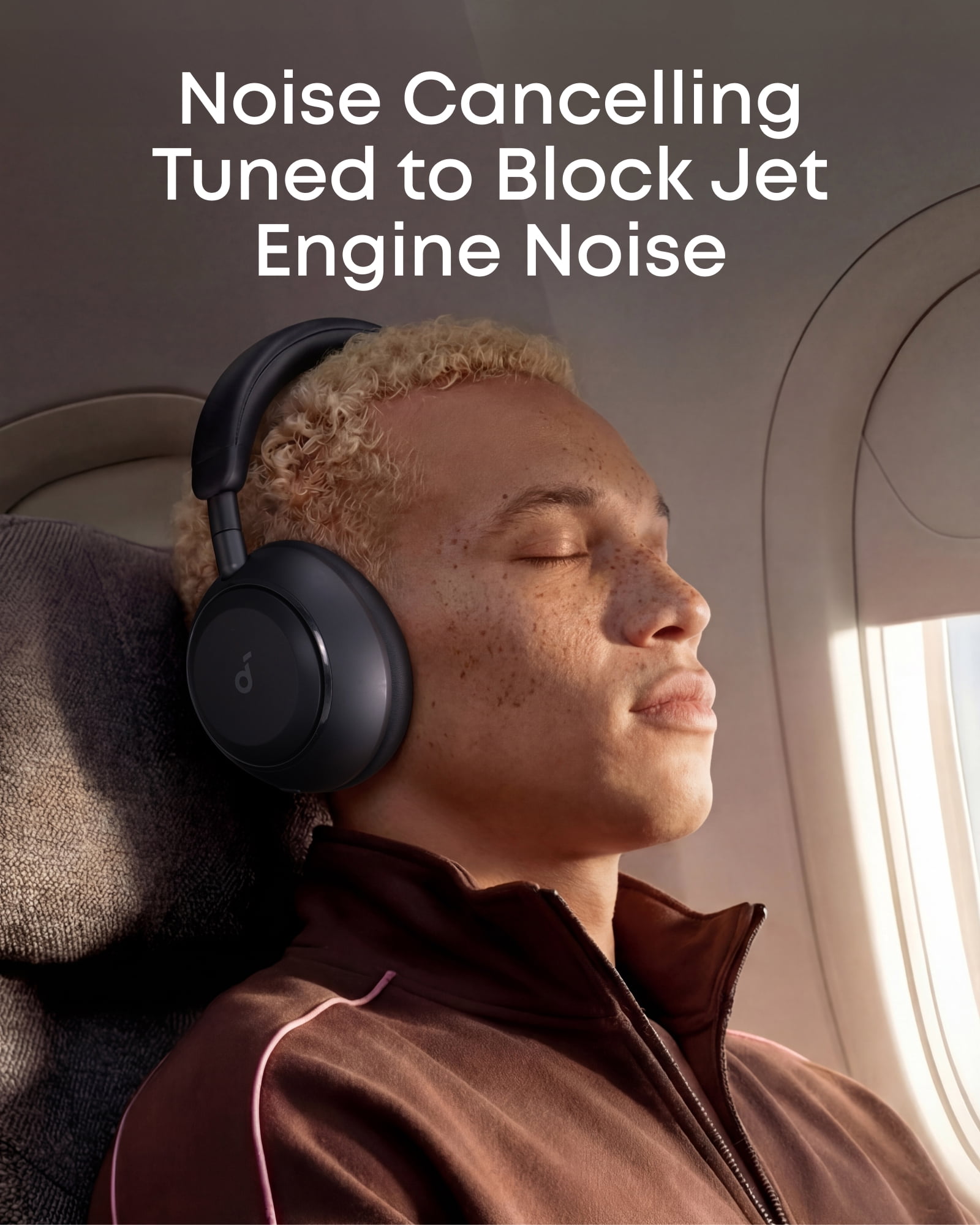 soundcore Space 2 by Anker, Active Noise Cancelling Headphones,Comfortable Fit, 50H Playtime, LDAC Hi-Res Wireless Audio, Dual Connection, Clear Calls, Bluetooth 6.1, Nap Mode, Wearing Detection