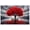 Unframe-style, variant on Red Tree Canvas Wall Art Autumn Landscape Decor Vibrant Maple Leaves Pictures for Living Room Bedroom Home Office Black White Scenery Painting