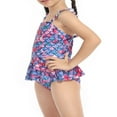 thumbnail image 4 of Mother and Daughter Bikini  Family Matching Fish Scale Print Patchwork Summer Swimwear, 4 of 7