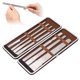thumbnail image 5 of 7pcs astilla profesional de acero inoxidable pedicura manicura cutícula removedor kit conjunto de herramientas, 5 of 8