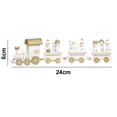 thumbnail image 2 of Decoración navideña de mesa, creativo tren de madera de cuatro secciones. Zhivalor CPB-US-PSF1193-3, 2 of 5