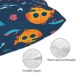 thumbnail image 3 of Lsque Ocean Floor Animals Pattern Bedding Waterproof Pillow Protector Zippered Queen – Bed Bug Proof Pillow Encasement-20"x30", 3 of 6