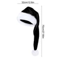 thumbnail image 3 of Long Christmas Hat 27.5 inch, Super Soft Plush Santa Hat for Adults Little Oness Warm Cozy Xmas Holiday Party Costume Family Gathering Photo Props Decor, 3 of 6