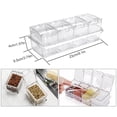thumbnail image 3 of Versatile Clear Spice Containers, Seasoning Box Set For Salt, Sugar, Pepper, High-quality Material Ensures Durability, Exquisite Details Such As Flip-up Lids For Easy Use, Wide, 3 of 5