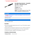 thumbnail image 2 of Rear Right Shock Absorber - Compatible with 2006 - 2009 Buick Lucerne 2007 2008, 2 of 2