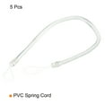 thumbnail image 3 of Unique Bargains 11' Plastic Retractable Spring Coil Strap Key Holder Stylus Cord, Clear 5 Pack, 3 of 5