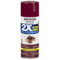 2-Pack Value - Rust-oleum american accents ultra cover 2x gloss cranberry spray paint and primer in 1, 12 oz