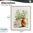 thumbnail image 4 of Stupell Industries French Country Olive Branch in Terracotta Vase Birch Framed Print Under Glass, 13 x 16, by LSR Design Studio, 4 of 8