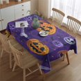 thumbnail image 3 of Rectangle Table Cover Pumpkin Bat Skull Ghost Happy Halloween Table Cloth,Decorative Foldable Table Covers for Picnic Graduation Halloween Fall Thanksgiving Christmas, 3 of 5