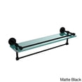 thumbnail image 4 of Allied Brass Dottingham 22'' Gallery Glass Shelf with Towel Bar in Satin Nickel, 4 of 5