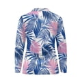 thumbnail image 3 of Uorisanigo Palm Leaves Women's Golf Shirt Size XL Breathable Stylish Quick Dry Athletic Polo Shirts Relaxed Fashionable 1/4 Zipper Workout Tops for Women, 3 of 7