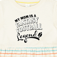 thumbnail image 4 of Inktastic My Mom is a Fantasy Football Legend Girls Baby Dress, 4 of 5